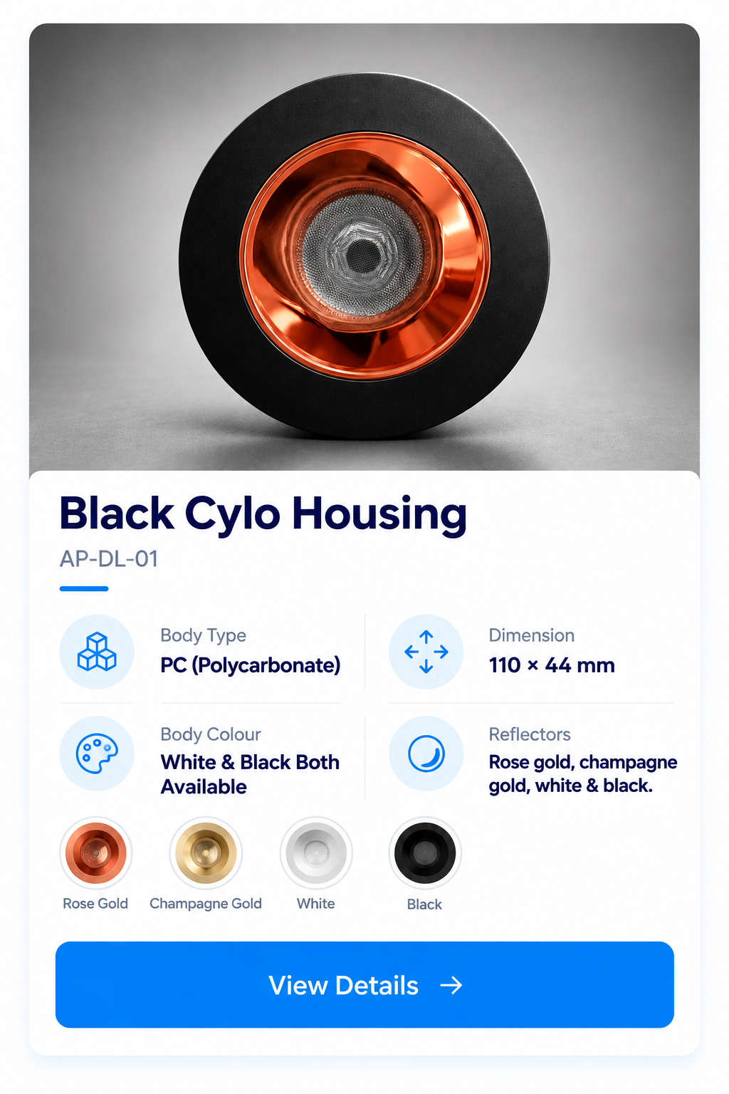 Black Cylo Housing Product Card