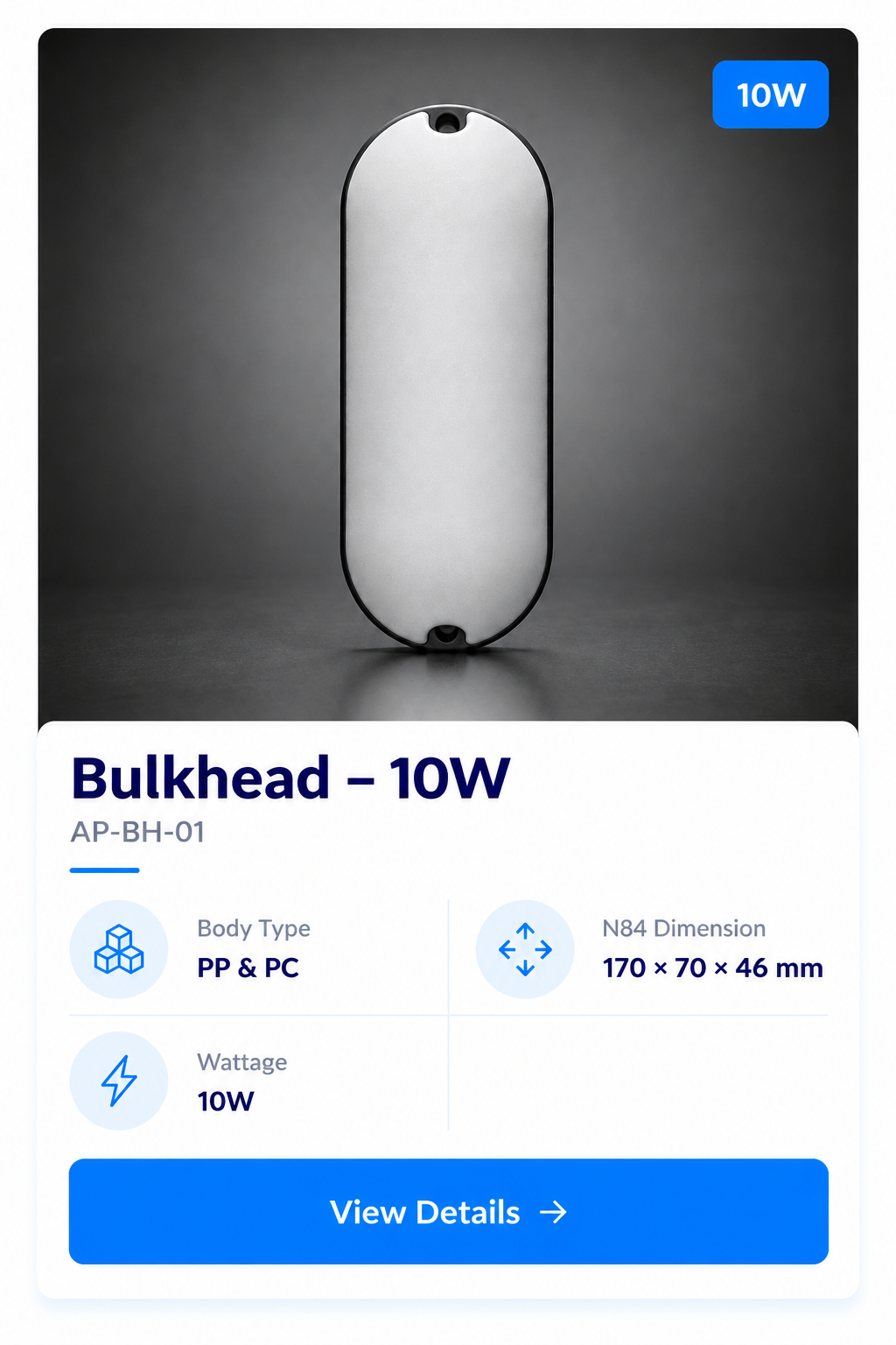 Modern 10W Bulkhead Product Card